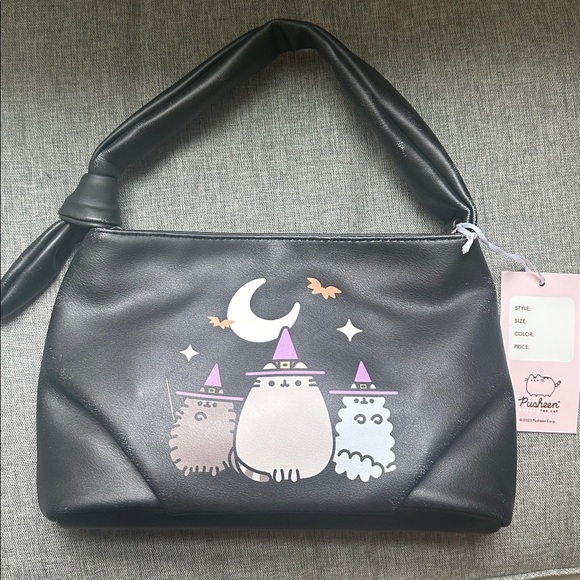Pusheen x Unique Vintage Black Witch Pusheen & Friends Handbag - Picture 2 of 7